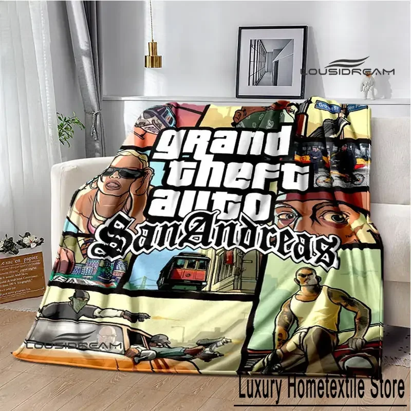 Grand Theft Auto：Vice City blanket warm beautiful flannel soft and comfortable blanket home travel blanket birthday gift