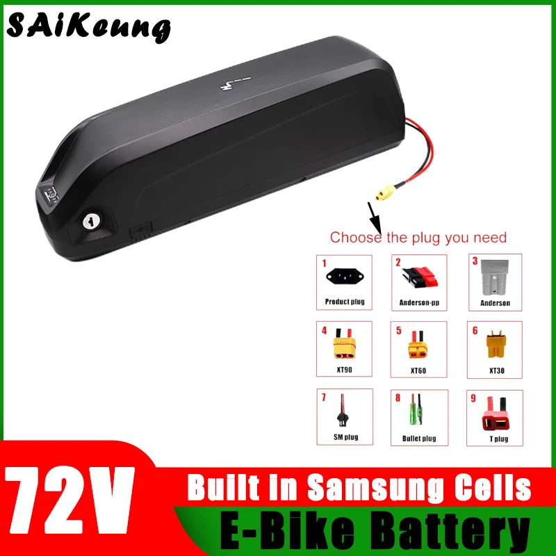 Hailong 72v ricaricabile 48V bici elettrica moto 52v 60V 36V 20ah 24ah 25/30/35/40/45/50/60ah Scooter batteria al litio