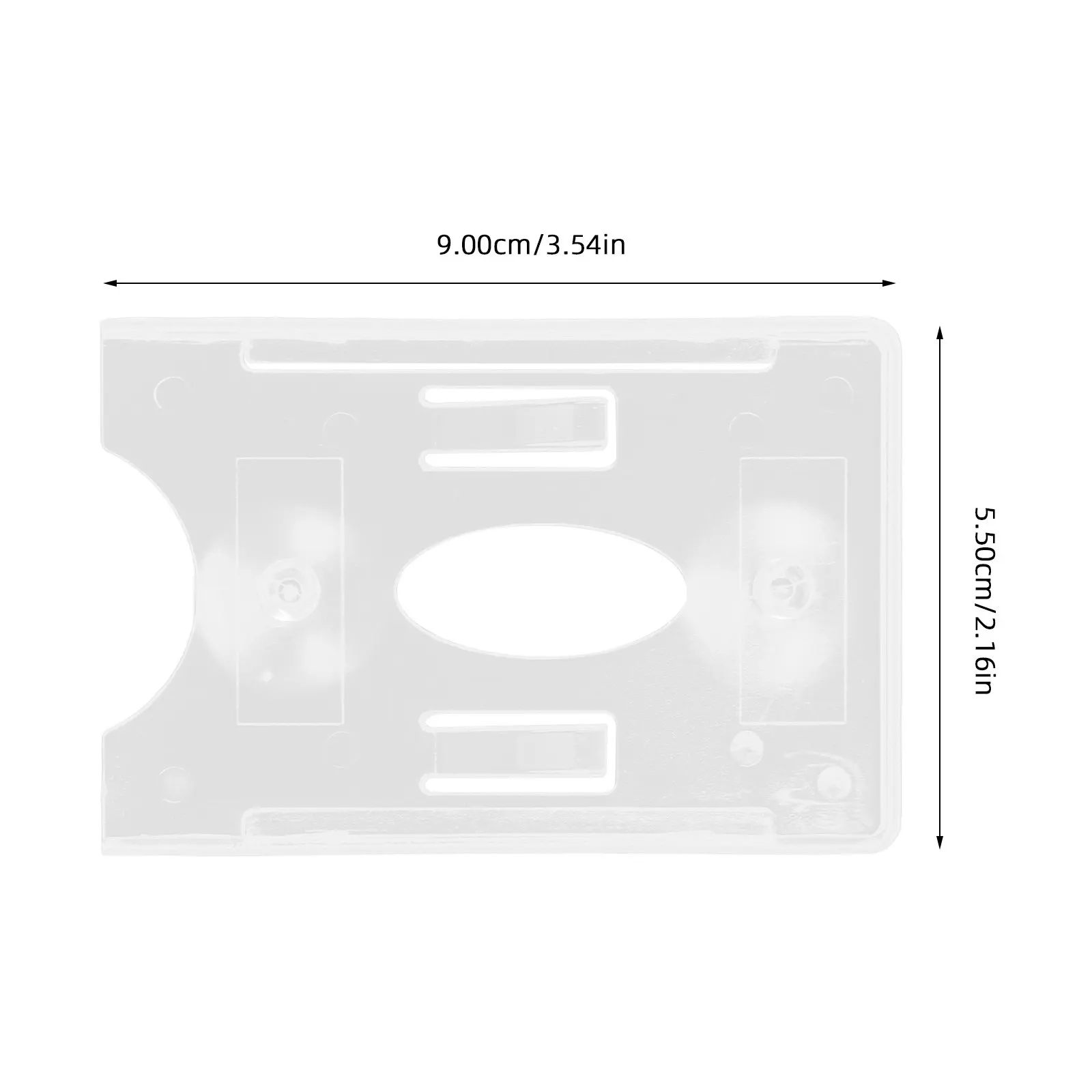 4Pcs Transparent Parking Permit Holder for Car Windshield Suction Cup Mount Sturdy Construction Sleek Design Universal Fit