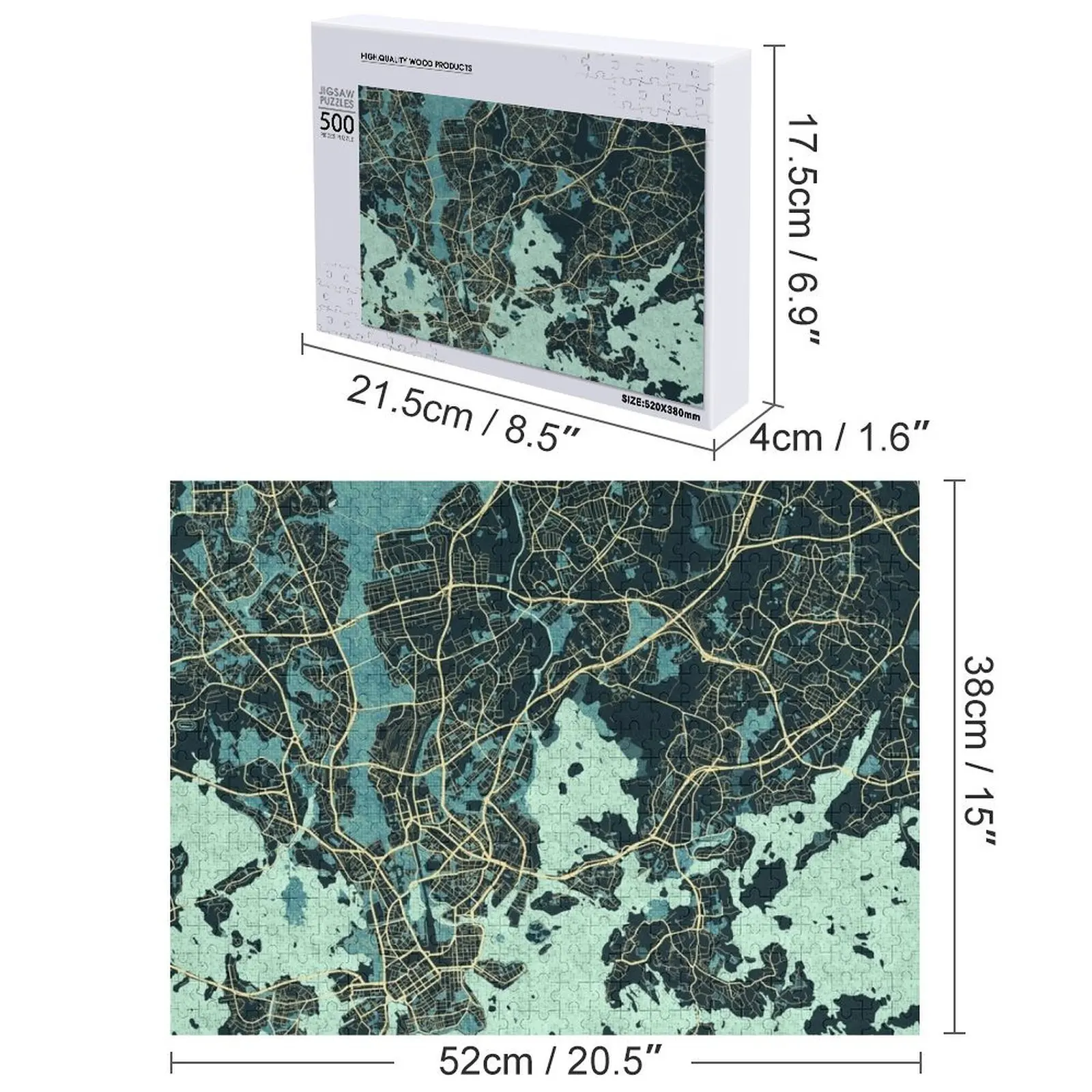 خريطة مدينة هلسنكي في فنلندا - أحجية الصور المقطوعة الصيفية، اسم شخصي، ألغاز كائن الطفل المخصصة #4