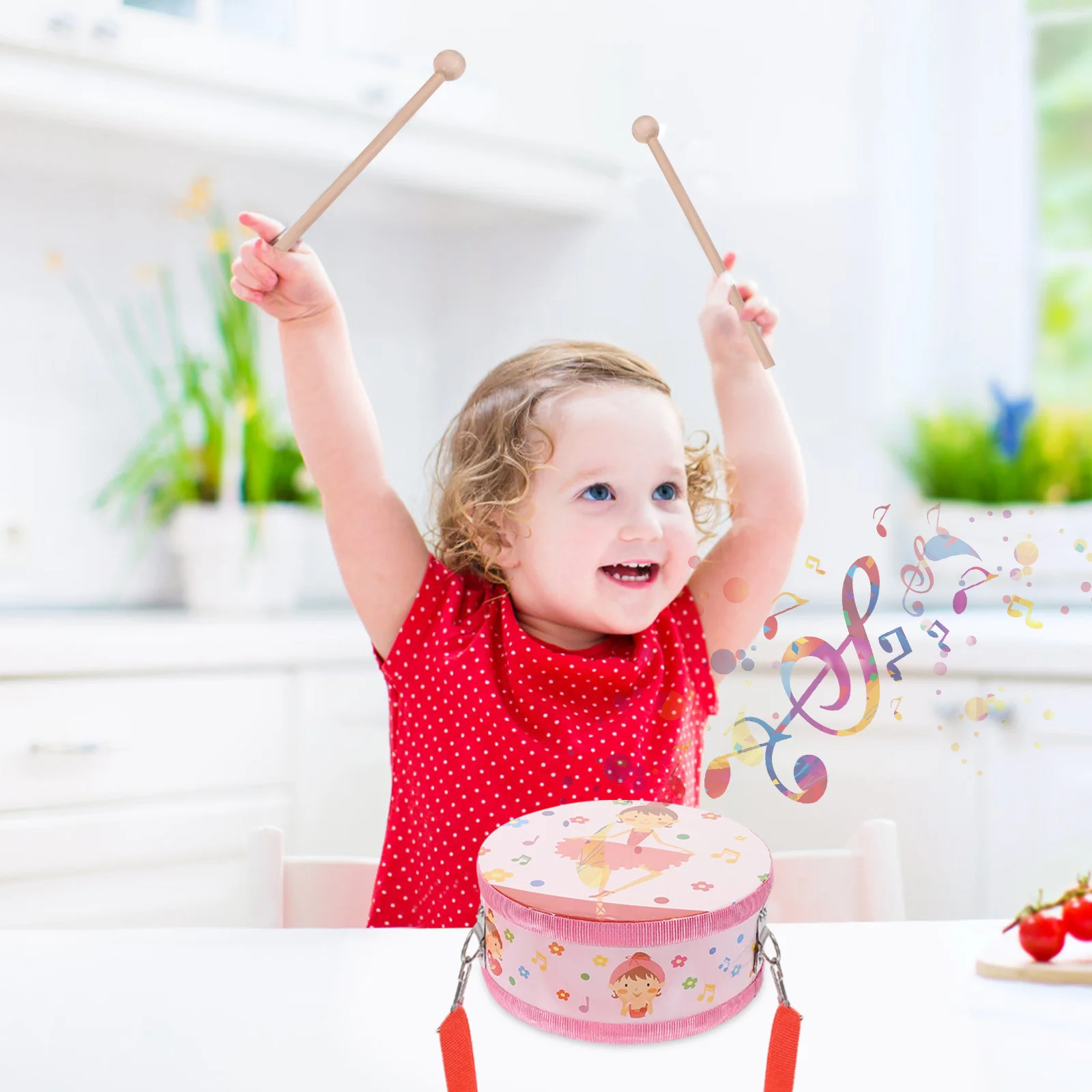 Percussie Kinderen Drum Speelgoed Kinderen Muziek Muzikaal Plastic Hand Hout Educatief Baby