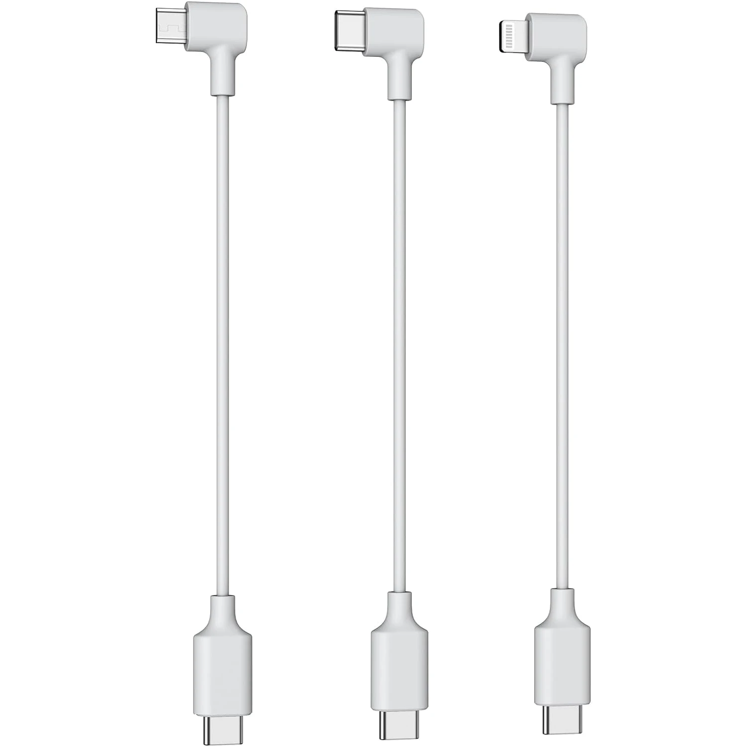 Zestaw 3 szt. Kabel USB OTG Atom poensic, Micro/typ C/gniazdo Lightning