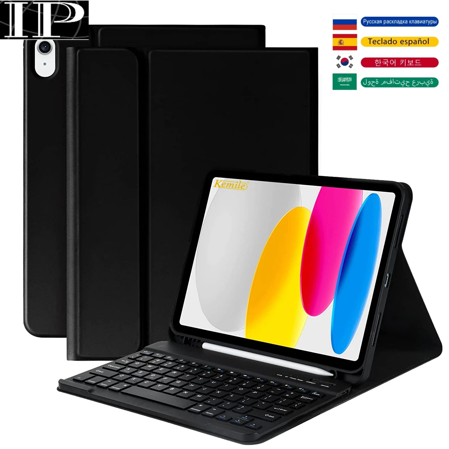 

Keyboard Case for iPad 10th Generation 10.9 inch 2022 Case keyboard cover For iPad 10th Gen Case Keyboard W Pencil Holder funda