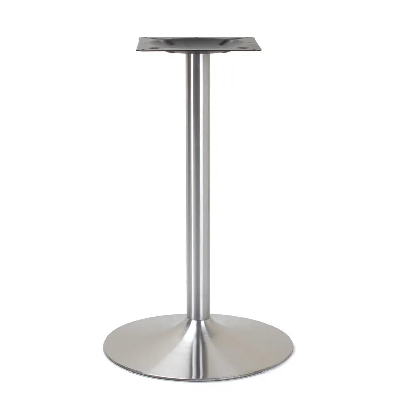 Stainless steel dining table foot speaker plate table leg Western restaurant Cafe table foot Commercial office negotiation