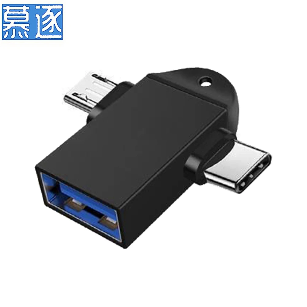 Heißer! 2-in-1 Typ-C Micro USB OTG Adapter Für Android Huawei USB 3,1 Daten Übertragen Konverter für Tablet Festplatte Telefon