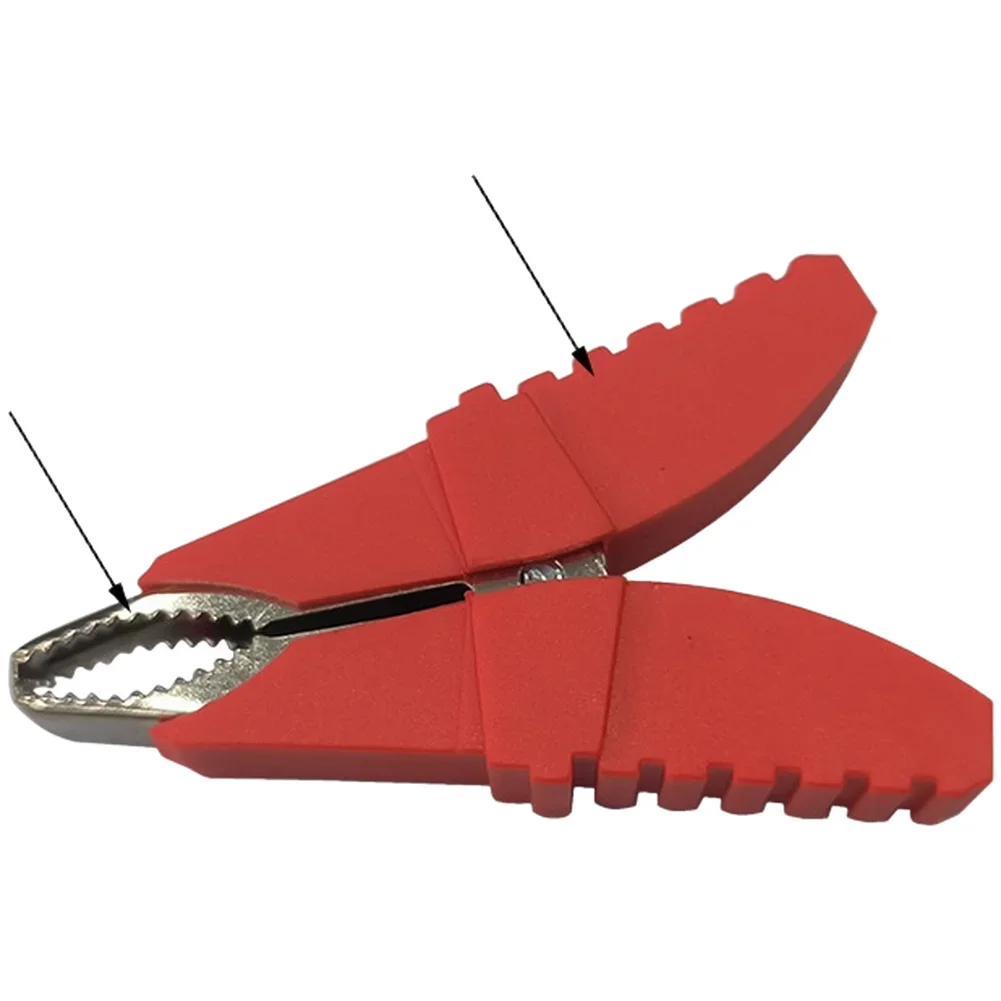 High Conductivity 50A Crocodile Test Clamps Copper Teeth Nickel Plated for Wire Bottle Charging Terminal Connection