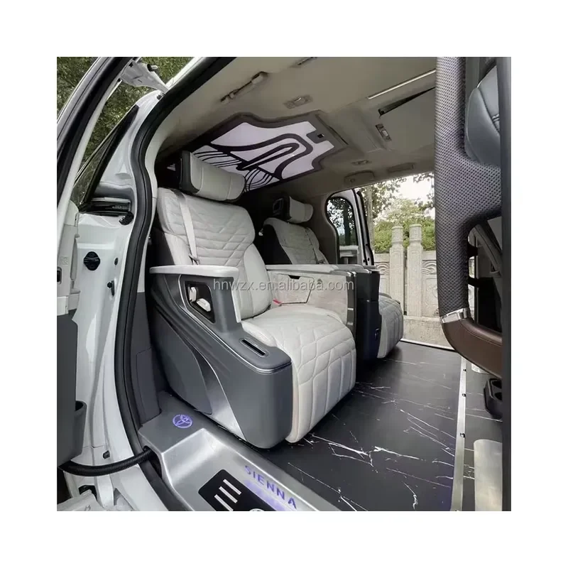 For Car Seat Van Captain Seat 3-fold For ward Slip Bed Seat for Vehicles Van Mpv Limousine Rv