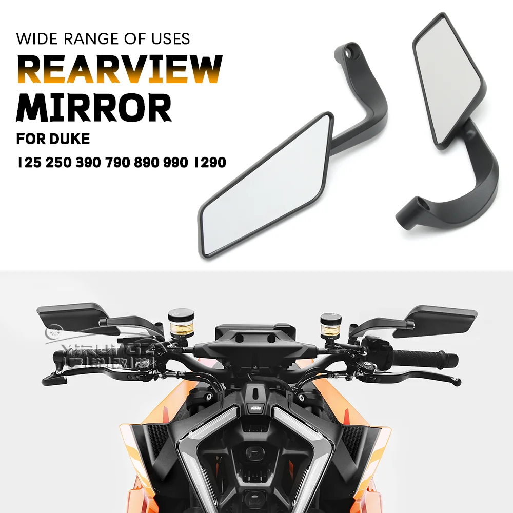 ل DUKE 790 890 125 200 الشبح الجنيحات دراجة نارية مرآة الرؤية الجانبية duke 250 390 690 990 1290 1390 سوبر ديوك مرايا الرؤية الخلفية #1