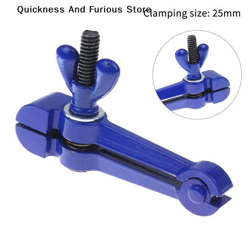 【TO】Hand-Held Vise Hand Clamp Pipe Vise Plumbing Tool Workshop Vise Pipe Tool Steel Handle Spring Clamp Base Pliers