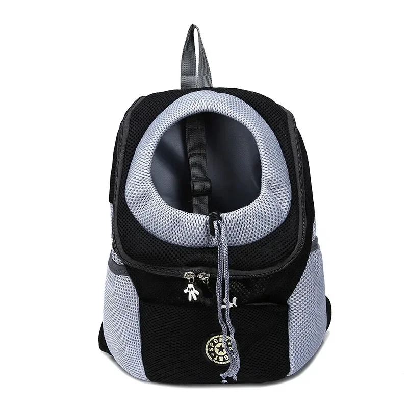 Adjustable Comfort Pet Backpack, Breathable & Secure Carrier with Mesh Windows for Small Dogs and Cats