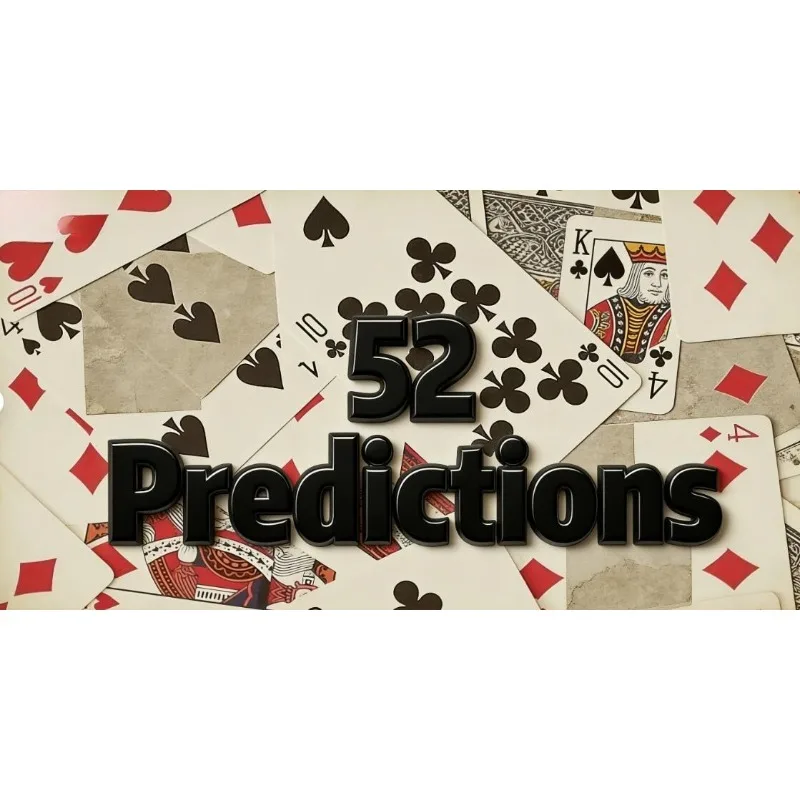 

52 предсказаний от J.C. Magic Deck: предсказание любой карты по названию, ментализм, фокусы крупным планом, сценические иллюзии, реквизит, профессиональные фокусы.