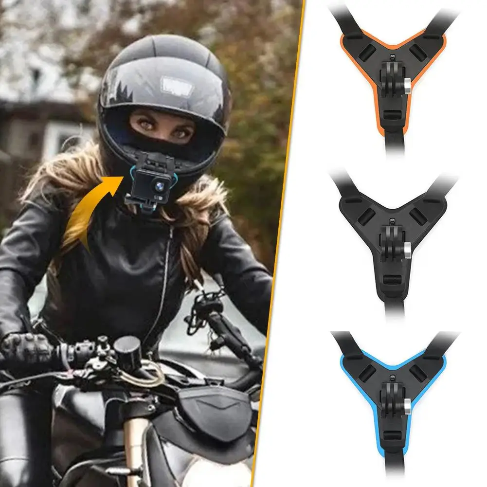 Motorcycle Camera Accessories Helmet Chin Stand Mount Holder Action Sports Camera Full Face Holder for GoPro Hero 5/6/7/8/9/13