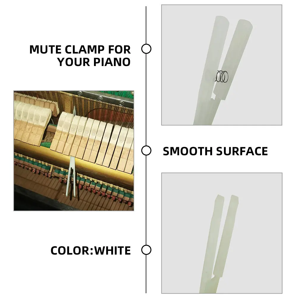 

Набор нейлоновых зажимов-глушителей для настройки пианино, для ремонта и обслуживания, простые в использовании, с футляром для хранения, прочные