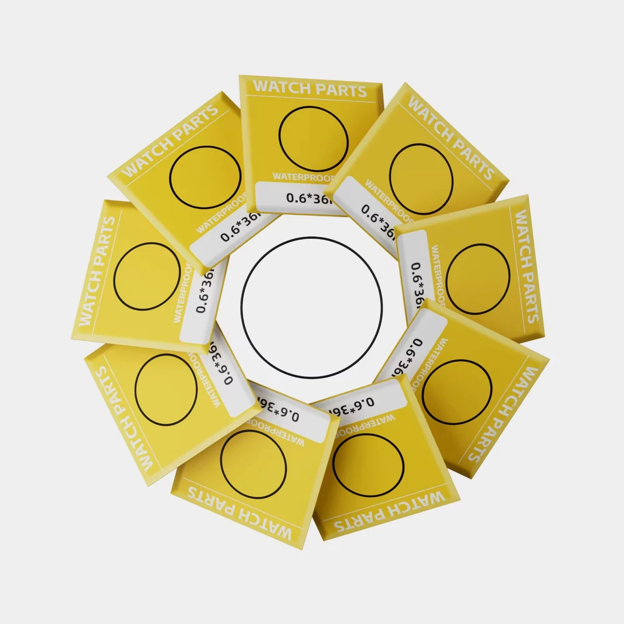 watch back cover waterproof ring 155PCS Watch parts set,, each size 10PCS, watch maintenance and repair tools