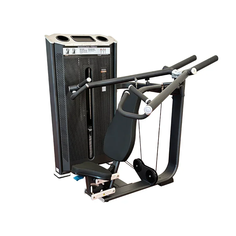 Pin Load Selection Machine, Commercial Gym Multi-Functional Steel Sitting-Type Shoulder Trainer Posture Pushing And Exercise