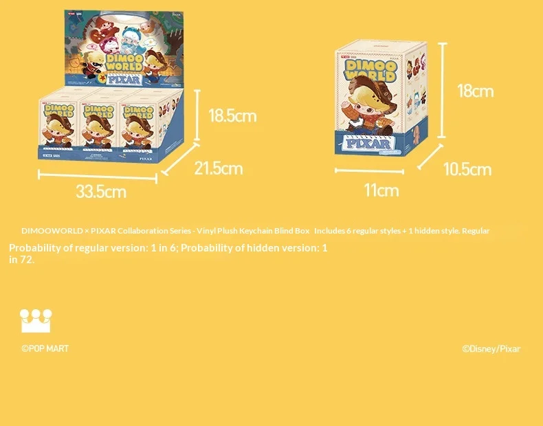 Original POP MART DIMOO WORLD PIXAR Co-Branded Blind Box Toy Story Flauschige Figur Taschenanhänger Sammlerstück Geburtstagsgeschenk – Detail 19