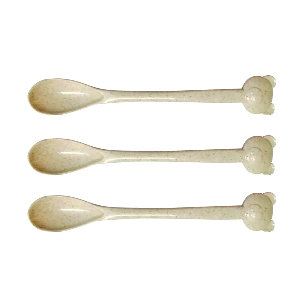 

20Pcs Bear Plastic Ice Cream Spoons Condiments Teaspoons Perfect Gift Special Occasions Pink Plastic Ice Cream Scoop