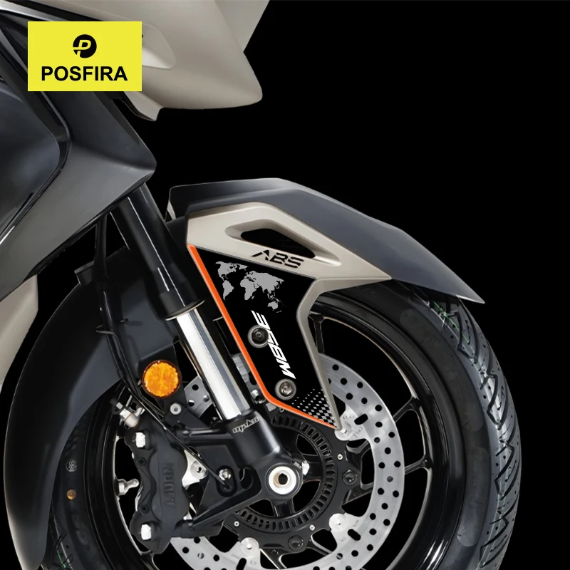POSFIRA Motorcycle Front Fender Sticker 3D Resin Decals for Zontes 368M 368 M M368 2026 Mudguard Accessories