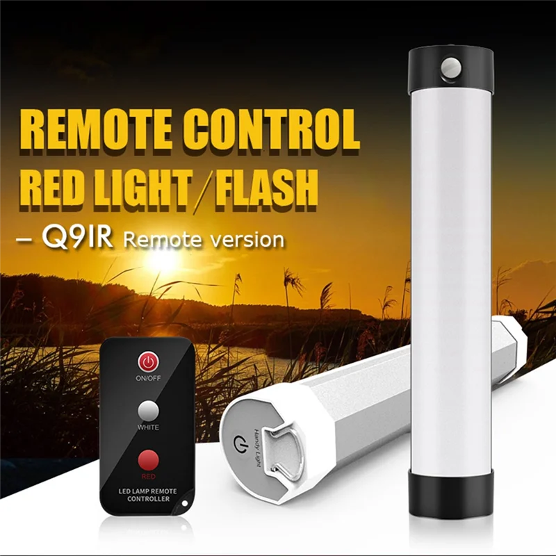

1Set Remote Control Outdoor Camping Light Handheld Fishing Lamp Rechargeable Magnetic SOS Emergency Camping Led Light Plastic