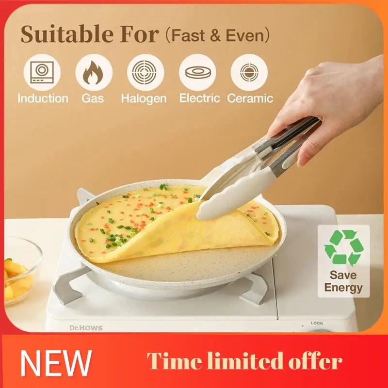 ABHU Crepe Pan Pancake Pan Nonstick Granite Egg Pan Omelette Pan, Crepe Maker Pan Dosa Pan, Tortillas Flat Skillet