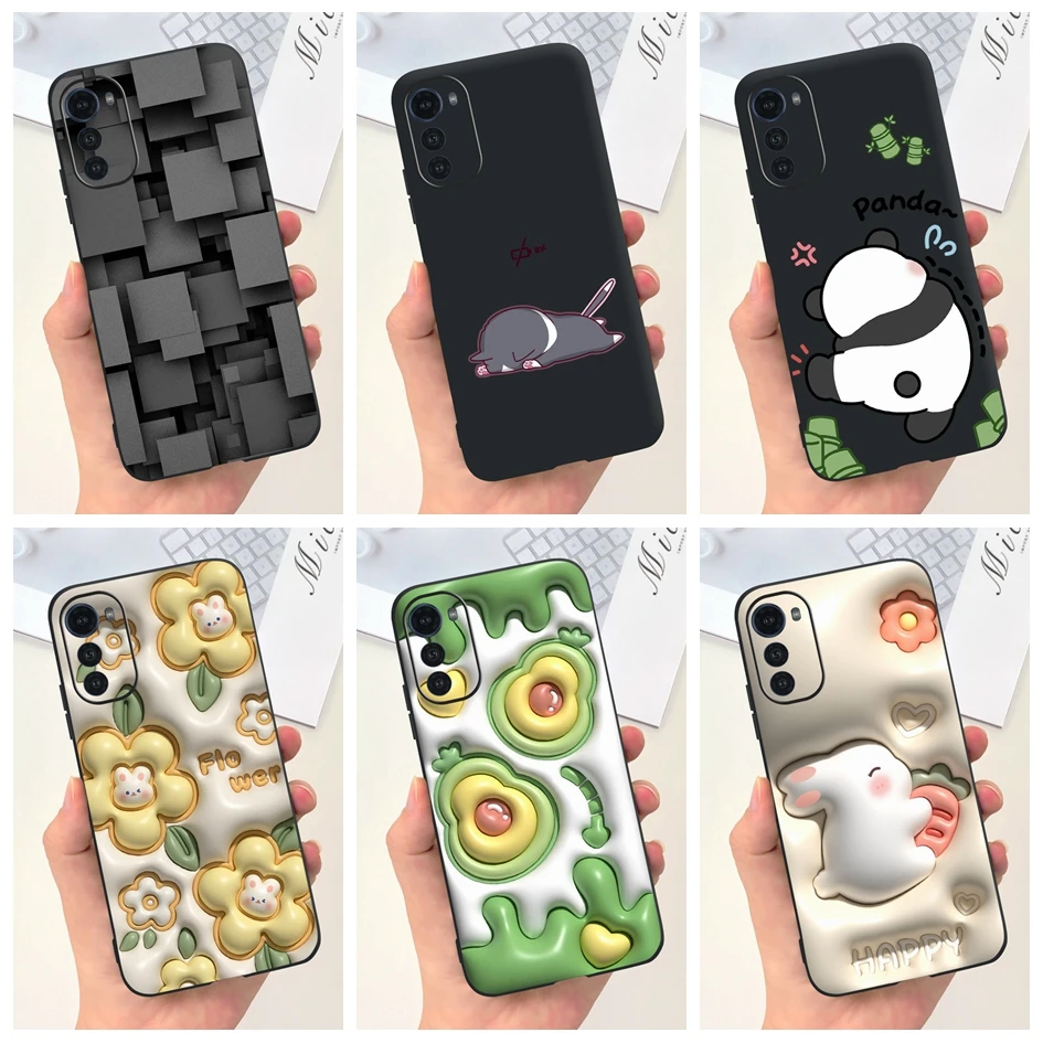 For Motorola Moto E32 Case Moto E32s Shockproof Cover Cute Cartoon Avocado Soft Silicon Phone Case For Moto E32 E 32 E 32s Funda