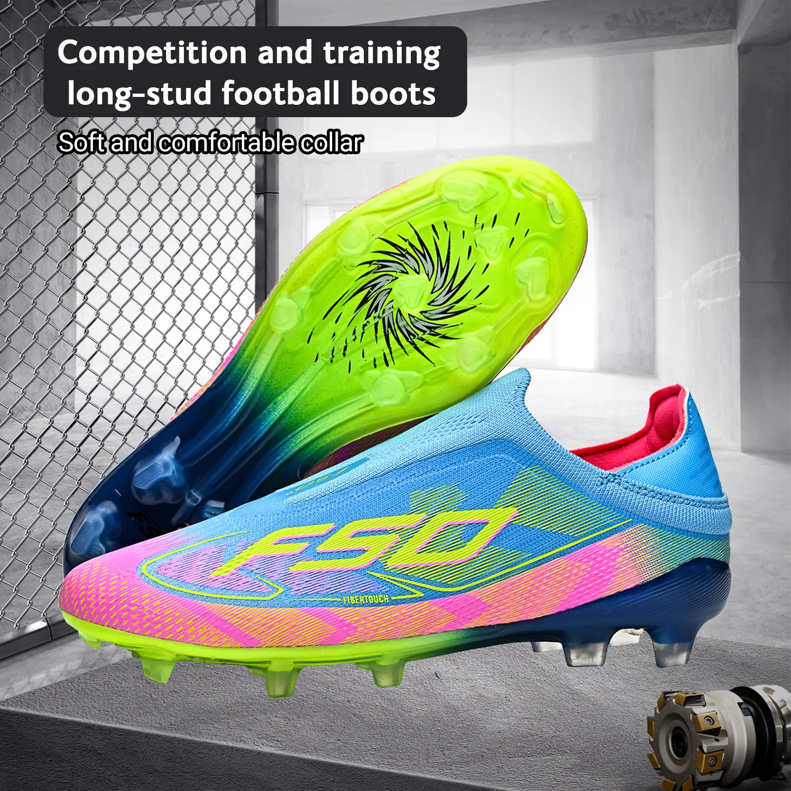 

Unisex AG/FG football shoes，Rugged TPU Long Studs Sole，Comfortable PU Fabric Upper，Cost-effective Daily Sports Football Shoes