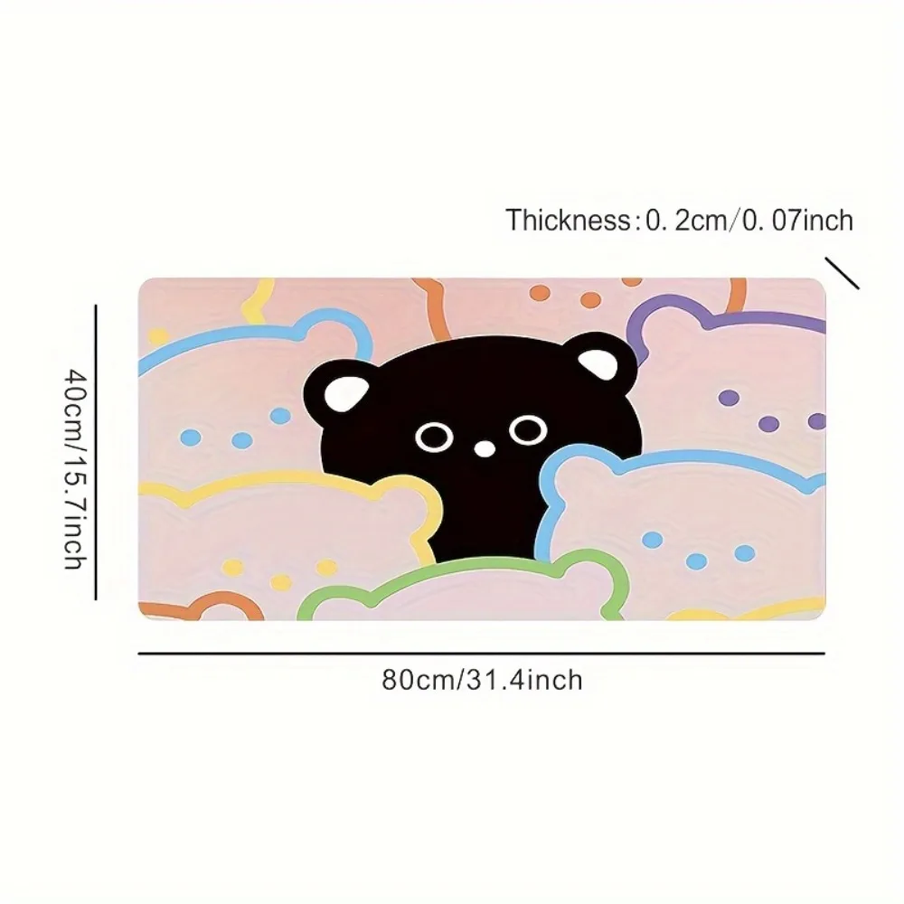 Cute little bear pattern computer keyboard pad tapis de souris alfombrillas gaming коврик для мышки mouse pad grande
