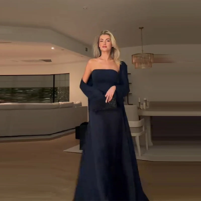 Retro Elegant Gown Modest Satin Sexy Trendy Women Maxi Dress Holiday Party Stylish Chic Minimalist Ladies Evening Outfit view 4