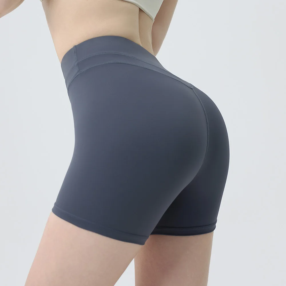 

Gym Yoga Biker Shorts Women's High Waist Hip Lift Running Sports Cycling Wear Pilates Training Clothes Fitness Three-point Pants