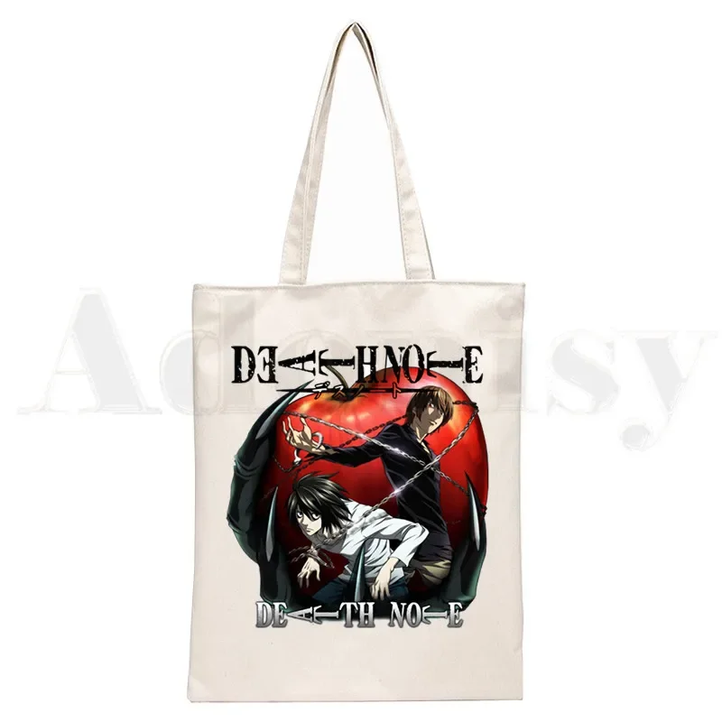 

Death Note Shinigami Ryuk Yagami L Misa Amane Handbags Shoulder Bags Casual Shopping Girls Handbag Women Elegant Canvas Bag