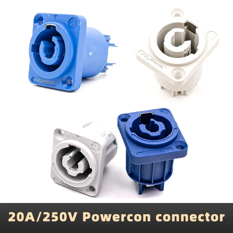 20A/250V авиационная розетка для сцены, экран, сценическое освещение, звуковая розетка, Powercon