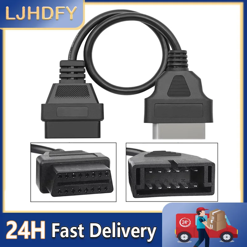 16 Pin Car Diagnostic Adapter Cable For Nissan Vehicles OBD1 OBD2 Scanner Connector Extension Tool