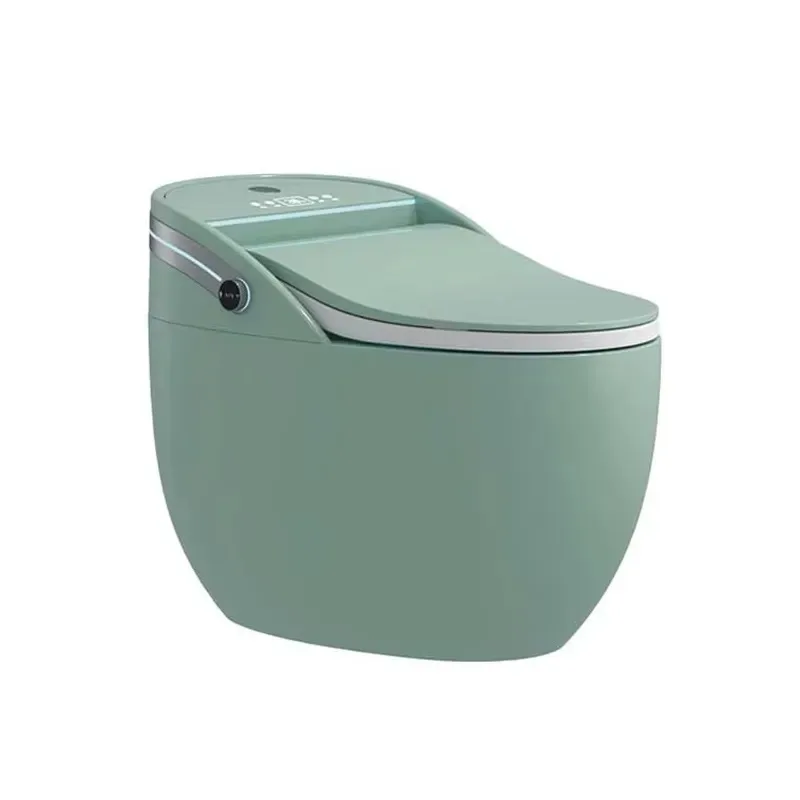 Modern Luxury Green Blue Pink Bathroom Egg Shaped Smart Toilet Seat Wholesale Decoration