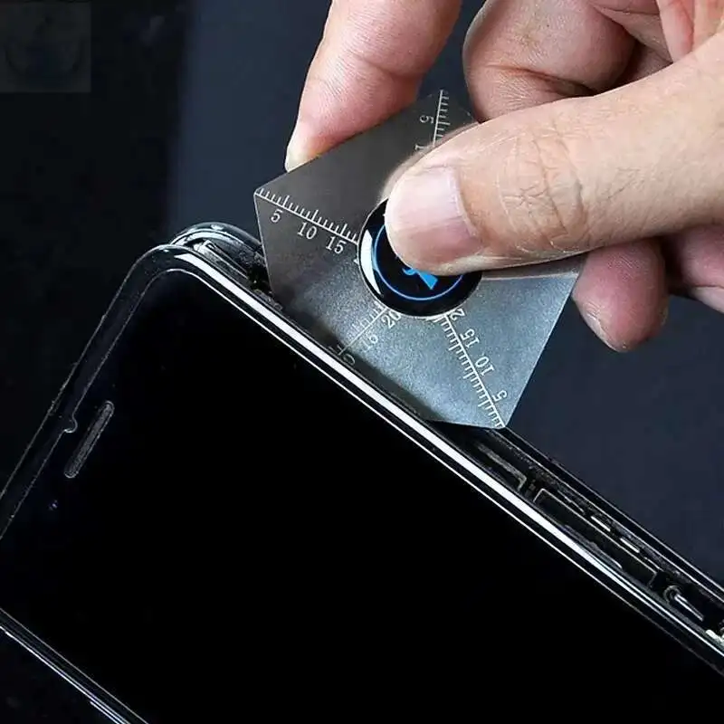 5 ピース/パック携帯電話曲面液晶画面スパッジャー開口部こじカードツール超薄型柔軟な携帯電話逆アセンブル鋼金属