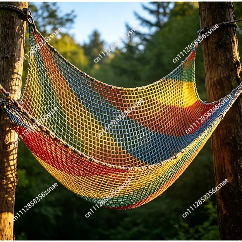 Kids Playground Play Safety Net Outdoor Climbing Cargo Net Children Obstacle Course Double Layer Backyard Anti Fall Saftey Net