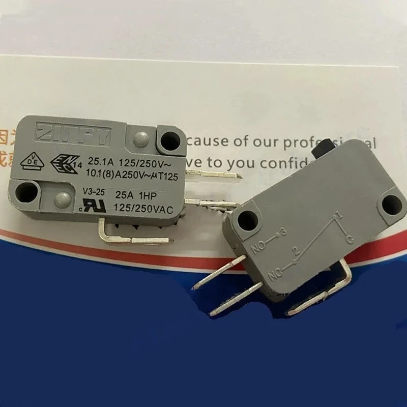 1PCS ZIPPY V3-25S-00D3-Z High Current Micro Switch 25A250VAC Stroke Reset Limit Switch 1 Normally Open 1 Normally Closed