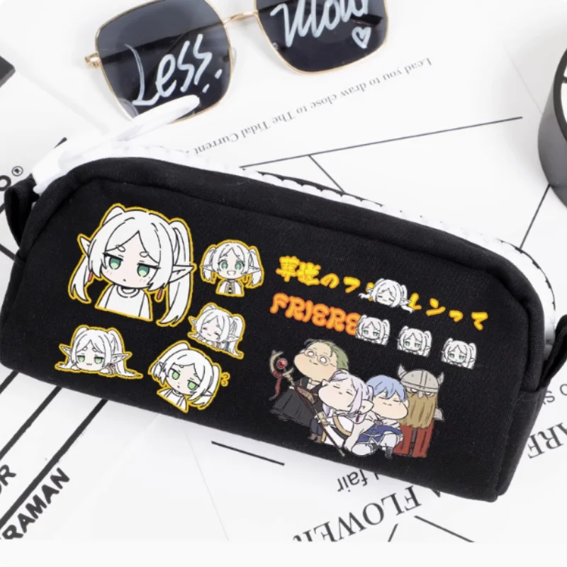 Anime Frieren: Beyond Journey's End Pencil Case Oxford Canvas Storage Bag Pencil Box Pencilcase School Pen Bag 2694