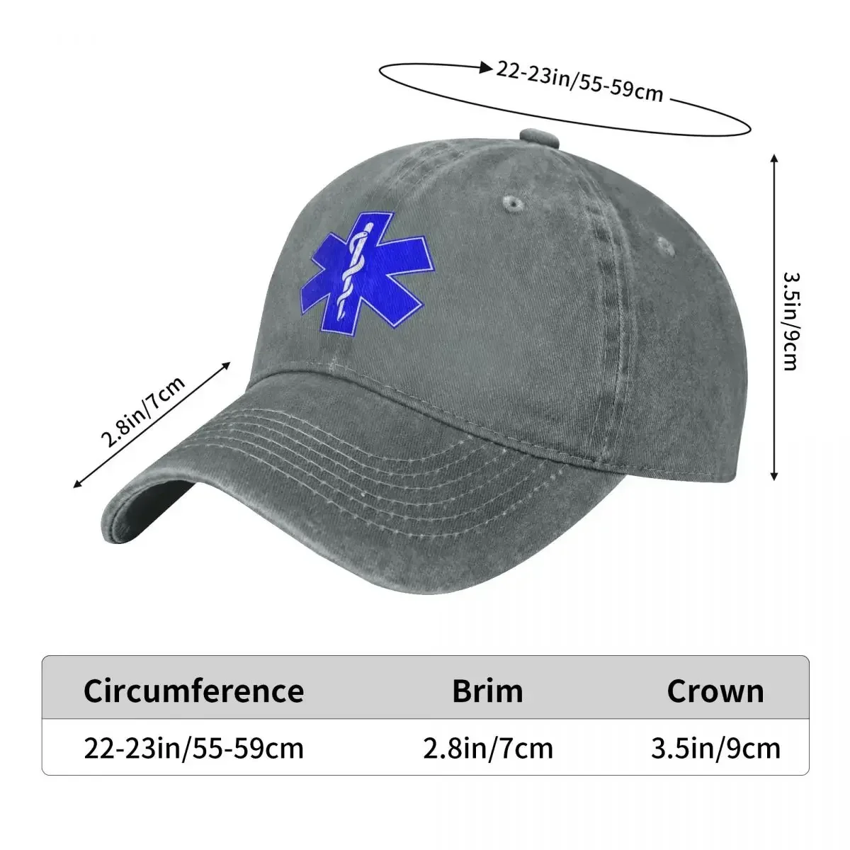 Emt Emergency Ambulance Fashion Baseball Cap Peaked Men's Hat Women's Hats For Women