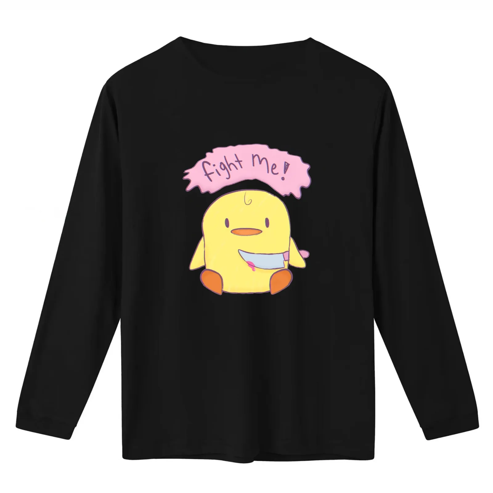 Fight Me! Chick T-Shirt Summer Casual Cotton Tee Oversized Streetwear Tops Vintage Graphic Print Loose Fit Short Sleeve