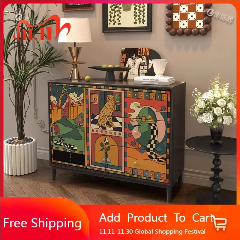 

Librero Display Living Room Cabinets Nordic Console Luxury Wood Accent Cabinets Organizer Storage Craft Cajonera Home Furniture