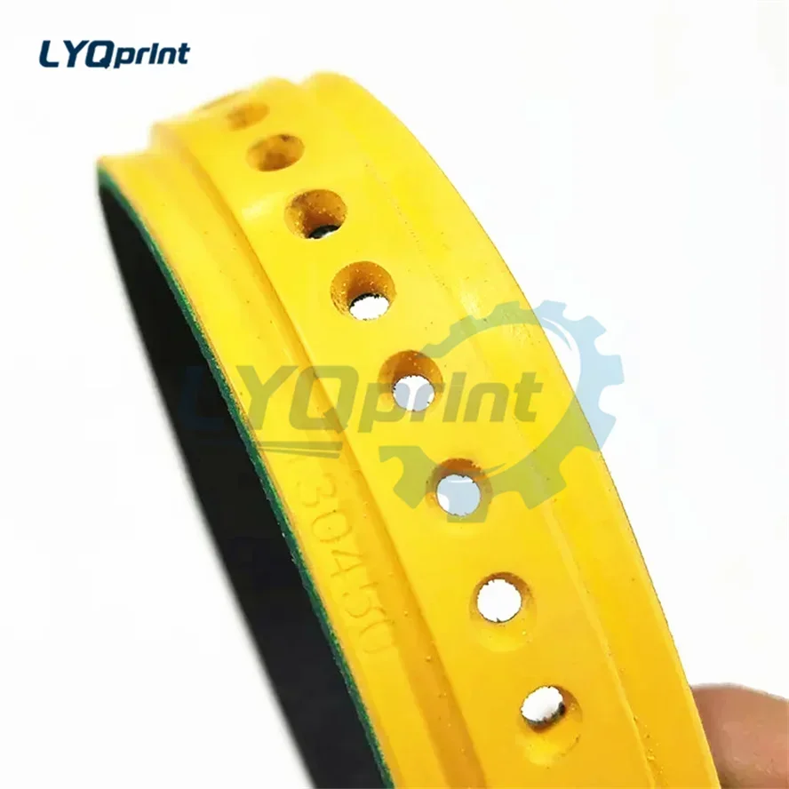 Yellow SM74 Printing Press Belt Suction Belt Slow Down Belt 230*20MM For Heidelberg