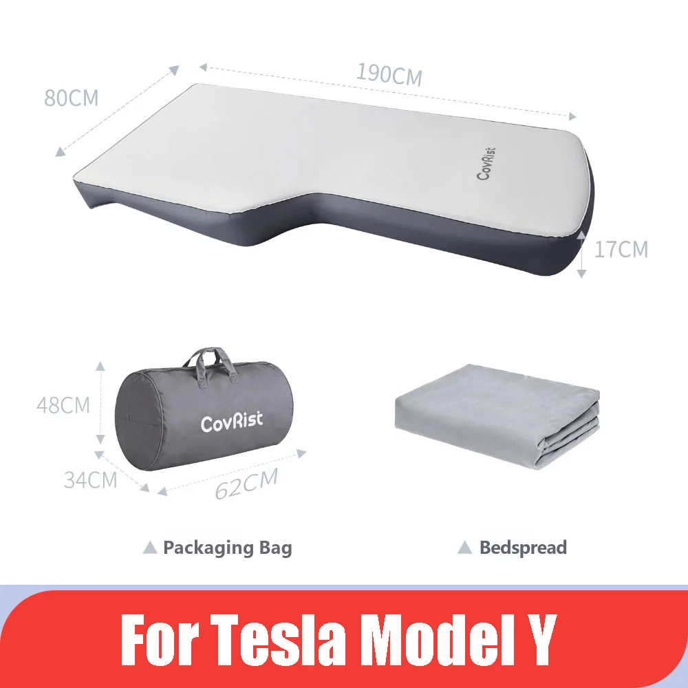 For Tesla Model Y 2021-2024 Mat and Bed CoverCar folding memory cotton mattress trunk air cushion bed camping sleeping mat