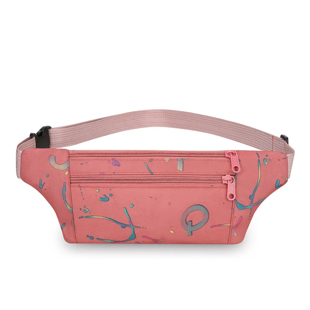 Fashion Large Capacity Women's Casual Waist Bag Lightweight Wear-Resistant Fanny Pack Adjustable Sport Backpack Travel