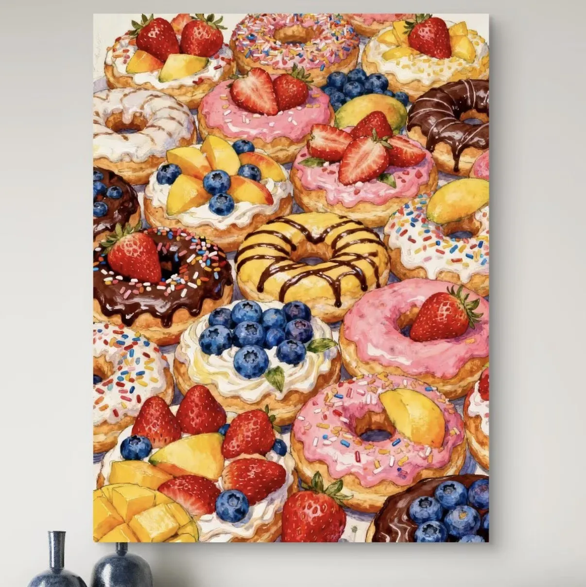 

9CT 14ct Cakes Printed Kit Cross Stitch Embroidery DIY Needlework Home Decor Crafts With Needles Threads 75 Colors