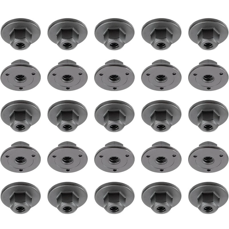 25PCS Fender Liner Nut Wheel Apron Splash Shield Quarter Panel Retainer Nuts 10mm Hex M4.8 Flange Capnut with Washer for BMW