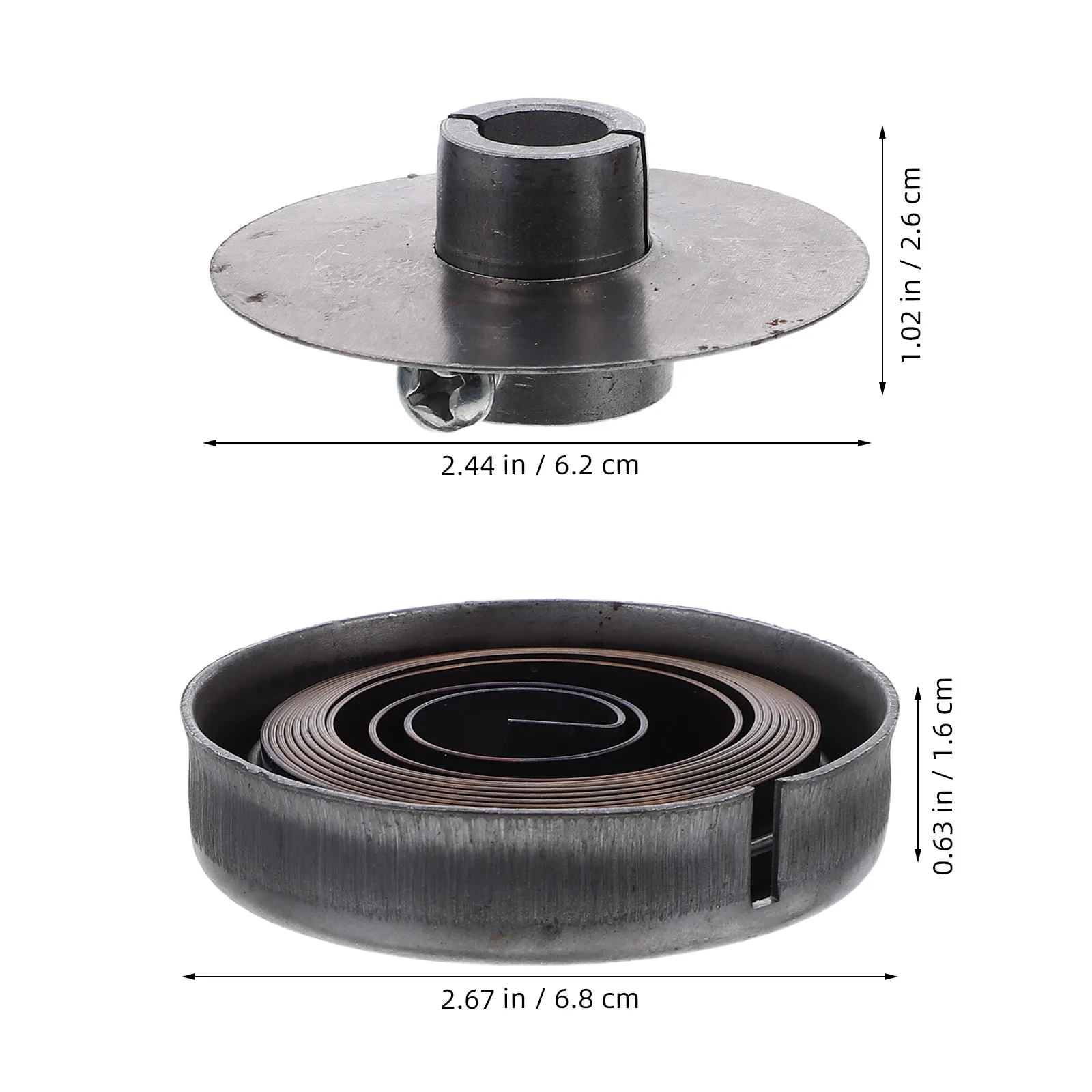 1Set Steel Drill Press Return Coil Spring Replacement for Quill Feed Bench Drill Press Precision Machined Wear Resistant
