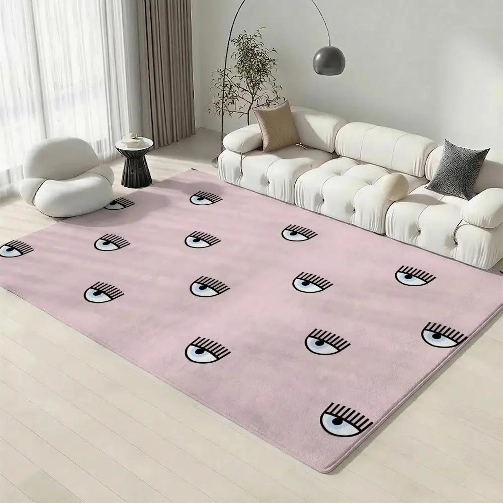 Fashion Icon C-Chiara FerragniS Floor Mat Eco-Friendly Flannel Doormat Non-Slip Odorless Soft Short Plush Indoor Floor Rug