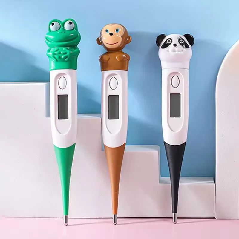 

Monkey Dog Duck Bear Cartoon Digital Thermometer For Baby Kids Children High Accuracy Cute Appearance Oral Armpit Rectal