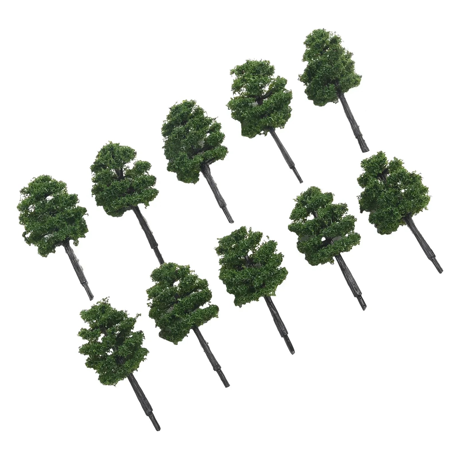 10pcs Mini Simulated Tree Model For Building Sand Table Fish Tank Scenery Making Miniature Garden Kids Toy Tabletop Decor