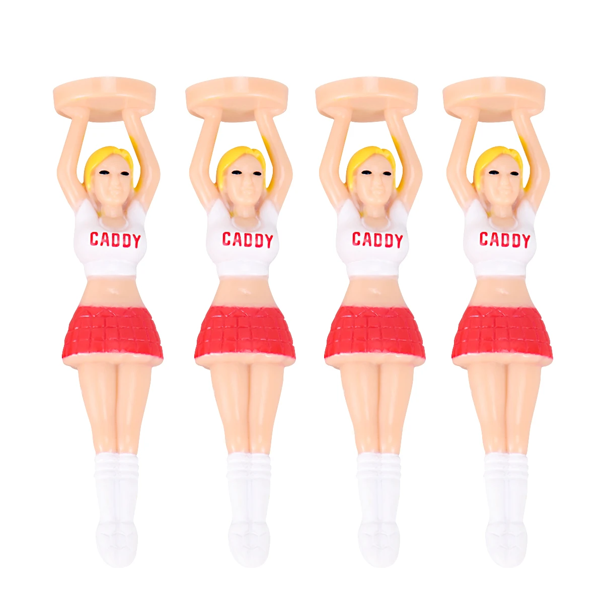 

4 PCS/Pack Golf Balls Lady Girl Tees Golfers Clean Accessory Travel Accessories for Women